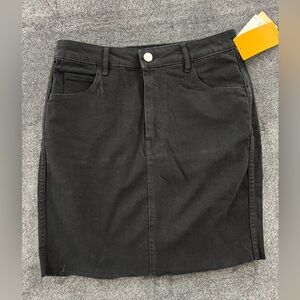 Black Denim Skirt